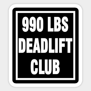 deadlift 990 lbs Sticker